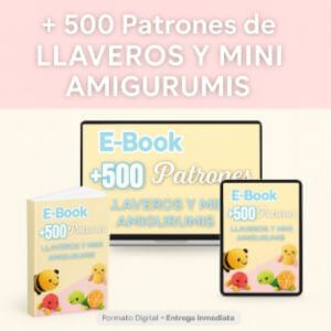 500 patrones de llaveros y mini amigurumis